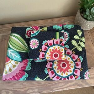 Pottery Barn Teen Navy Floral Duvet & Sham🌸